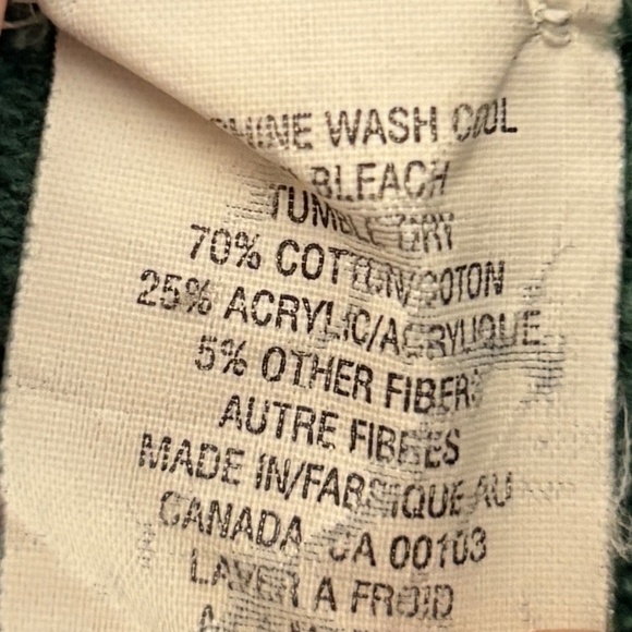 Vintage Parkhurst Green Cable Knit Crewneck 70% Cotton MADE IN CANADA - Picture 8 of 12